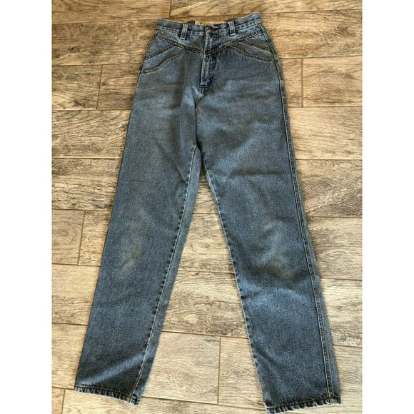 Coyote Mood size 5 / 6‎ x 34 Denim Jeans High Waisted Mom BootCut Boot Western - Picture 1 of 10